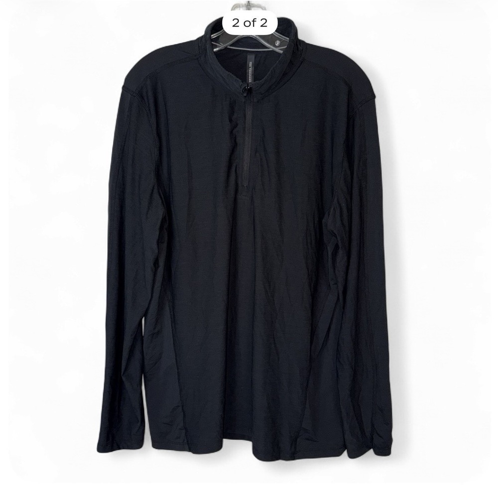 Ten Thousand Versatile Mock Neck Quarter Zip Black Mens Medium 1/4 Zip Pullover